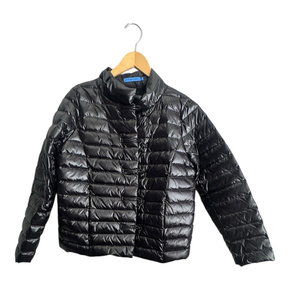 J. McLaughlin Glossy Black Puffer Jacket - Picture 3 of 8